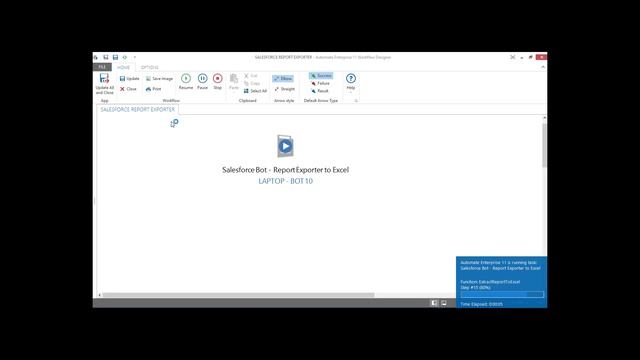 Salesforce Bot - Export Reports to Excel using HelpSystems Automate RPA смотреть онлайн