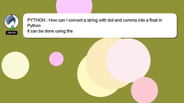 PYTHON : How can I convert a string with dot and comma into a float in Python смотреть онлайн