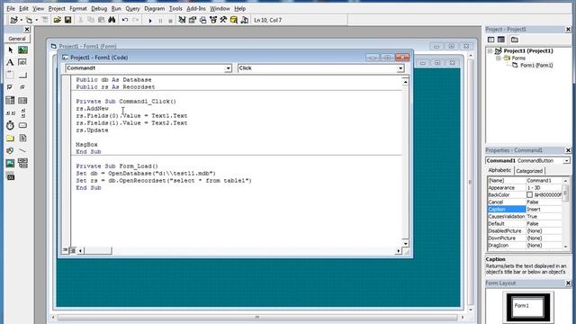 How to Connect Microsoft Access Database with Visual Basic 6.0 (vb 6.0 database connection) смотреть онлайн