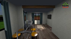 БЕСПЛАТНЫЙ ПРОЕКТ КАРКАСНОГО ДОМА 6 х 6 - Правильная планировка 6 на 6 2 этажа. Дом 50 кв.м .