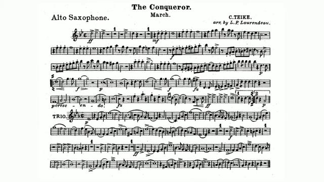 Carl Teike"The Conqueror March" Alto Saxophone смотреть онлайн