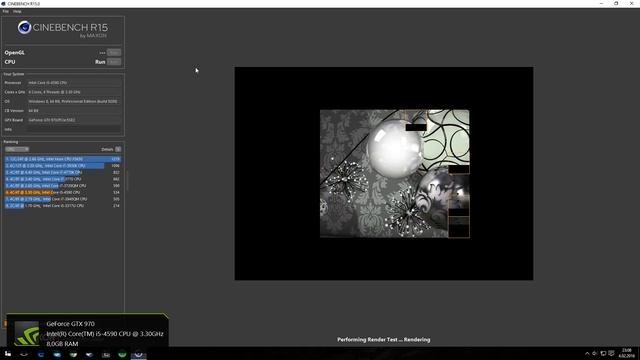 i5 4590 GTX 970 GAMING 4G Cinebench R15.0 CPU Benchmark смотреть онлайн