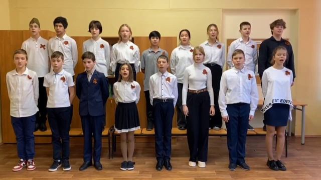 Ученики нашей школы исполнили Гимн Москвы. смотреть онлайн