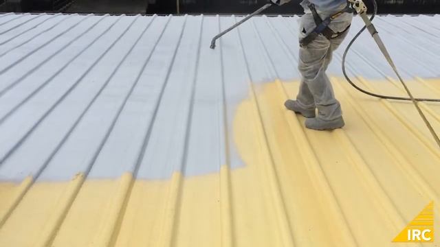 Spray Foam Over Metal Panel Roof - Application Process