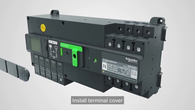 TransferPacT - How to Install Terminal Cover or Terminal Shield | Schneider Electric Support смотреть онлайн