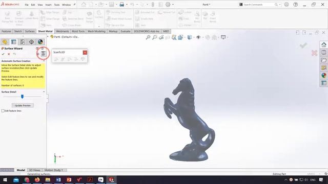 SolidWorks Tutorials | Scan to 3D | Auto surface from Mesh смотреть онлайн