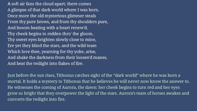 Tithonus || Alfred Lord Tennyson || in Hindi смотреть онлайн