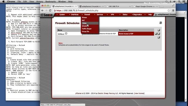 How to configure pFsense Firewall setup and Features : Linux CBT pFsense Schedules Rules Part 9 смотреть онлайн