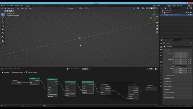 Geometry Nodes Animation Tutorial - Blender 3.5 Alpha Simulation Nodes смотреть онлайн