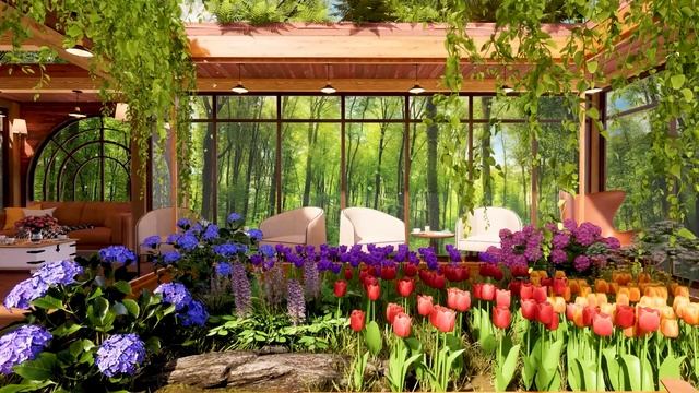 Сладкий июльский летний джаз ☕ расслабляющая джазовая музыка в уютной атмосфере кофейни на работу # смотреть онлайн
