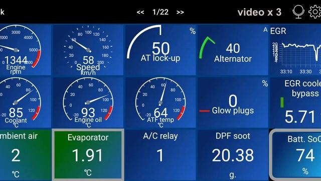 Winter trip +2°C in Volvo V70 D3 2012 + Car Scanner PRO смотреть онлайн