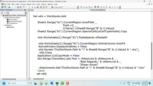 Send Bulk Emails Attachments | Advanced VBA in Hindi смотреть онлайн