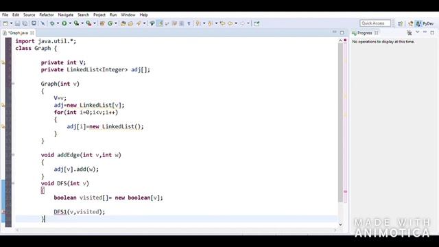 Depth First Search DFS Algorithm implementation in Java (in Hindi ) смотреть онлайн