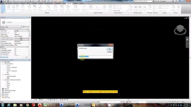 Read beam info from Excel file with Revit 2016 VB.NET macro смотреть онлайн