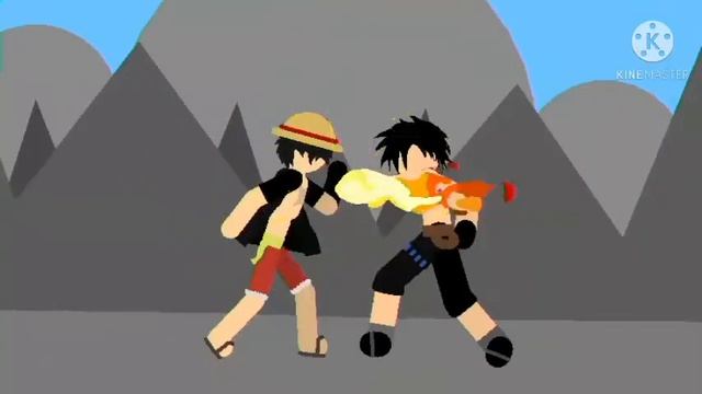 luffy vs ace stick nodes (one piece) by Jr Sodie Anims смотреть онлайн