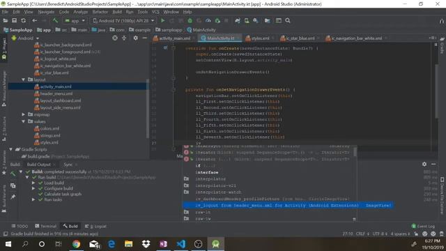 Android Studio (Kotlin) Customize Navigation Drawer App смотреть онлайн
