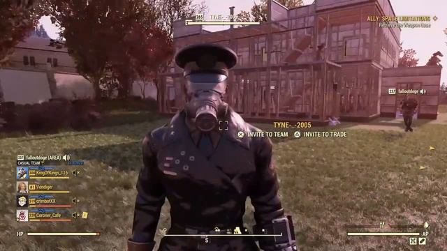 Players attacking C.A.M.Ps and asking for caps in Fallout 76 смотреть онлайн