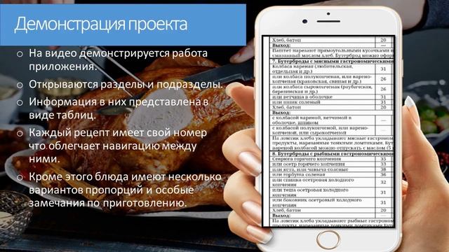 68 Мобильное приложение в образовательном процессе Моб приложение 'Сборник рецептур' Лях Ольга Ви смотреть онлайн