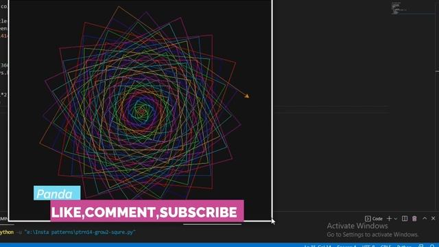 PYTHON-TURTLE||Creative design using python turtle смотреть онлайн