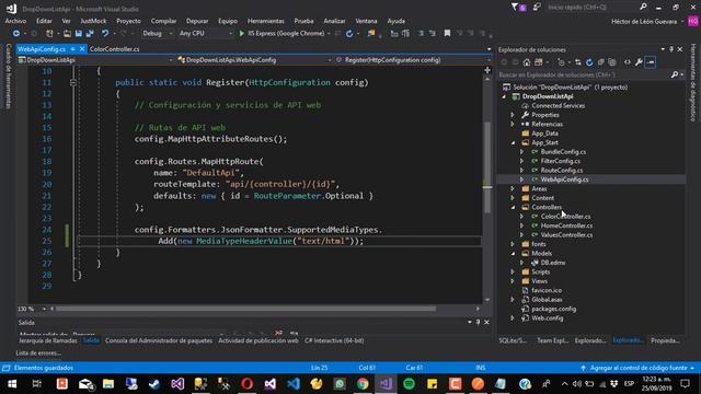 Crear Api con C# .Net y llenar un select con solicitud hecha con vanilla javascript смотреть онлайн