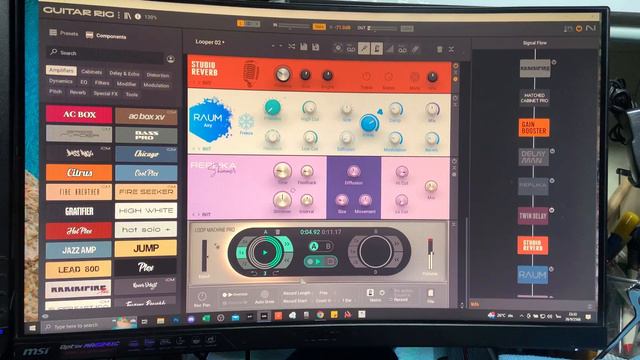 Guitar Rig Pro 7 : Looper practicing смотреть онлайн