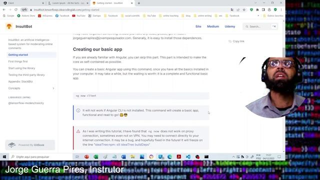 Insultbot: TensorFlow.js, Angular, e content moderation, meet our gitbook смотреть онлайн