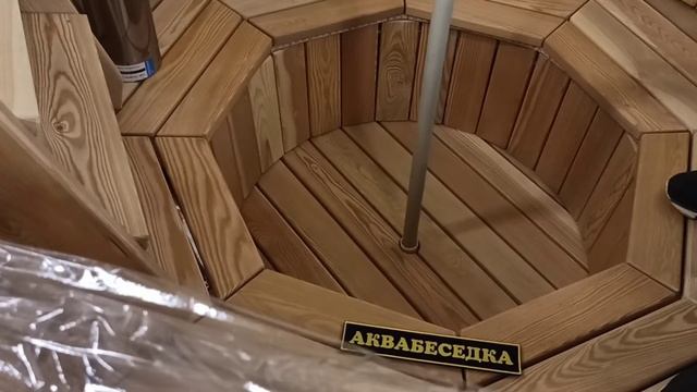 Как устроена пробка в Аквабеседке. Про слив воды и фундамент. смотреть онлайн