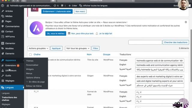 Wordpress : Le site multilingue avec polylang - part1 смотреть онлайн