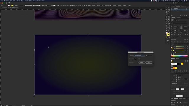 Blend Tool Waves Illustrator Tutorial смотреть онлайн