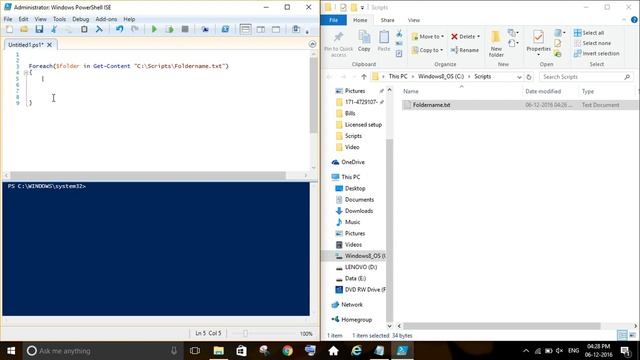 Powershell to Create multiple folders смотреть онлайн