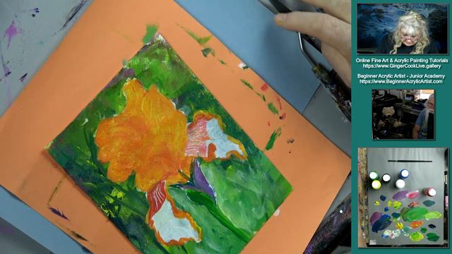 Learn the Art of Color Mixing Paint an Iris with Just 6 Colors a Step-by-Step Acrylic Lesson смотреть онлайн