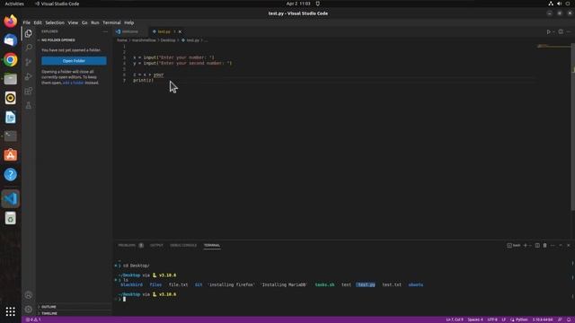 #27 Writing First Python Program in Ubuntu | Ubuntu Course смотреть онлайн