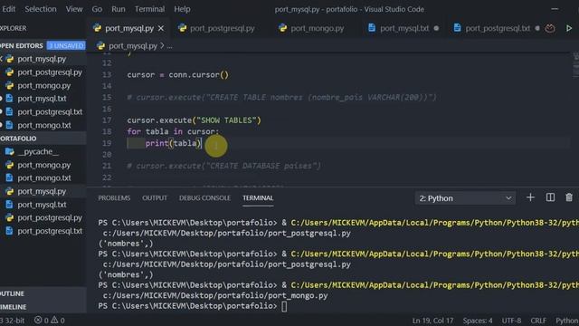 Paso 2: Datos de Archivos a Bases de Datos (MySQL, PostgreSQL, MongoDB con python) смотреть онлайн