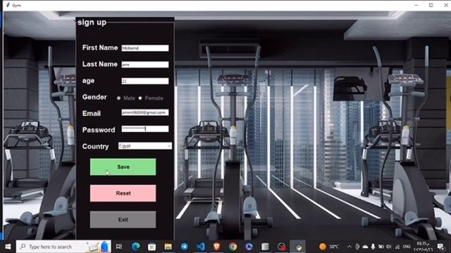 project Gym using python Tkinter and database смотреть онлайн