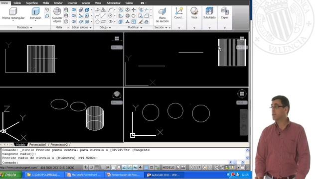 Elevacion y Altura de Objetos en AutoCAD | 6/26 | UPV смотреть онлайн