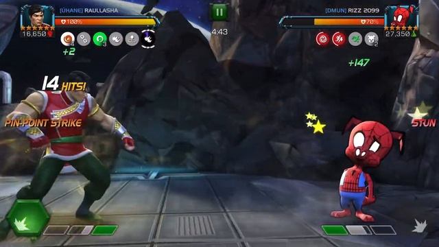 Mcoc Aw t4 node 27 Shang-Chi vs Spider-Ham смотреть онлайн
