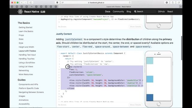 Flexbox - React Native - Урок 14 - Level 0 смотреть онлайн