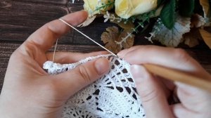 ?Подробный мк по вязанию салфетки крючком. Схема. Вязать легко!