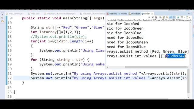 5 Different ways to print elements in an Array in Java смотреть онлайн