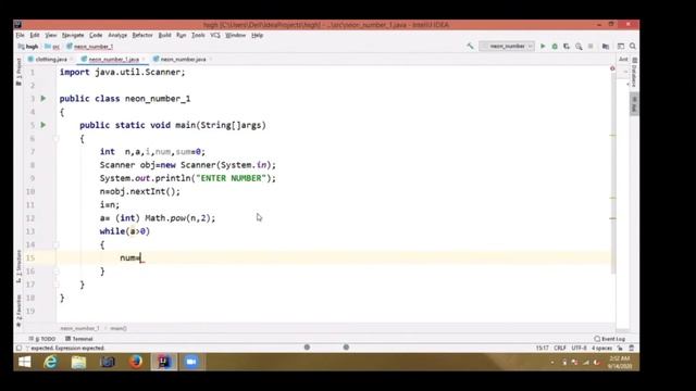 CODE For Neon number in Java (class 10) ||ICSE|| смотреть онлайн