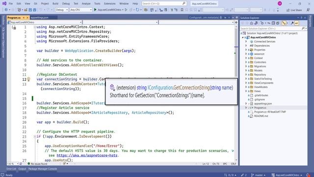 Role of appsettings.json file in asp.net core MVC applications | What is appsettings.json file смотреть онлайн