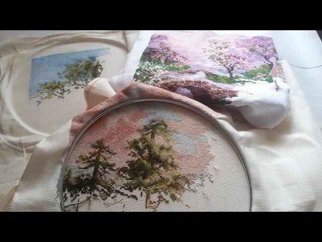 #вышивка 20-26 июня 22. Вышивальная неделя/Весенний пейзаж/Зачарованный коттедж/Величие природы. смотреть онлайн