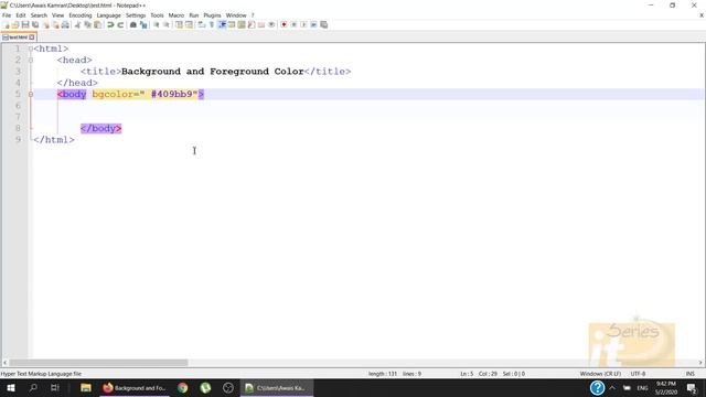 Background, Foreground Color and Background Image in HTML(Urdu/Hindi) смотреть онлайн