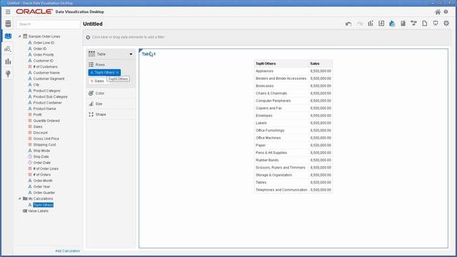 Oracle DV - Custom Aggregations TopN Vs 'Others' смотреть онлайн