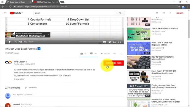 10 Most Used Excel Formula смотреть онлайн