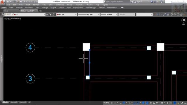 Belajar AutoCAD Membuat Denah Balok смотреть онлайн