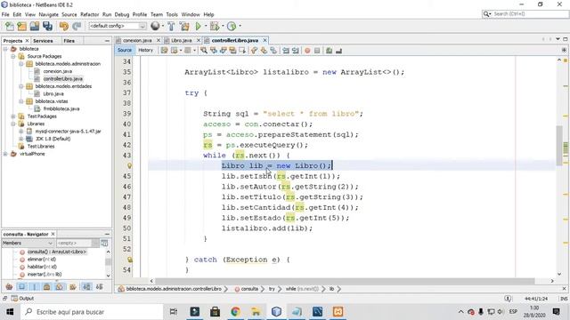 CRUD biblioteca XAMPP - Mysql Workbench - Java - Netbeans 8.2 смотреть онлайн
