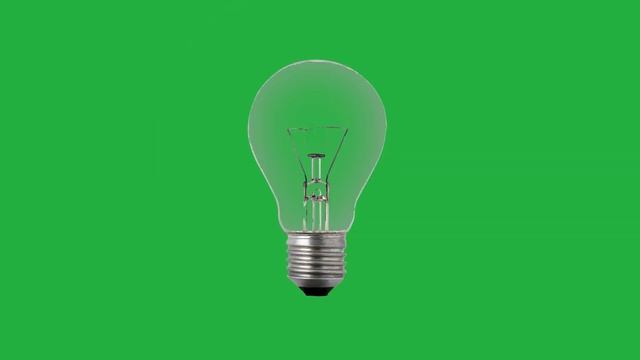 Free Green Screen - Realistic Light Bulb смотреть онлайн