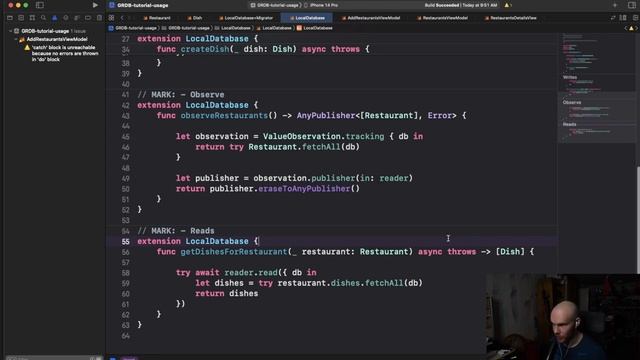 SwiftUI: GRDB.swift - Usage смотреть онлайн