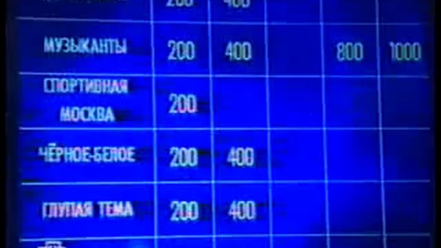 Своя игра. Белкин - Мереминский - Друзь (14.11.2004) смотреть онлайн